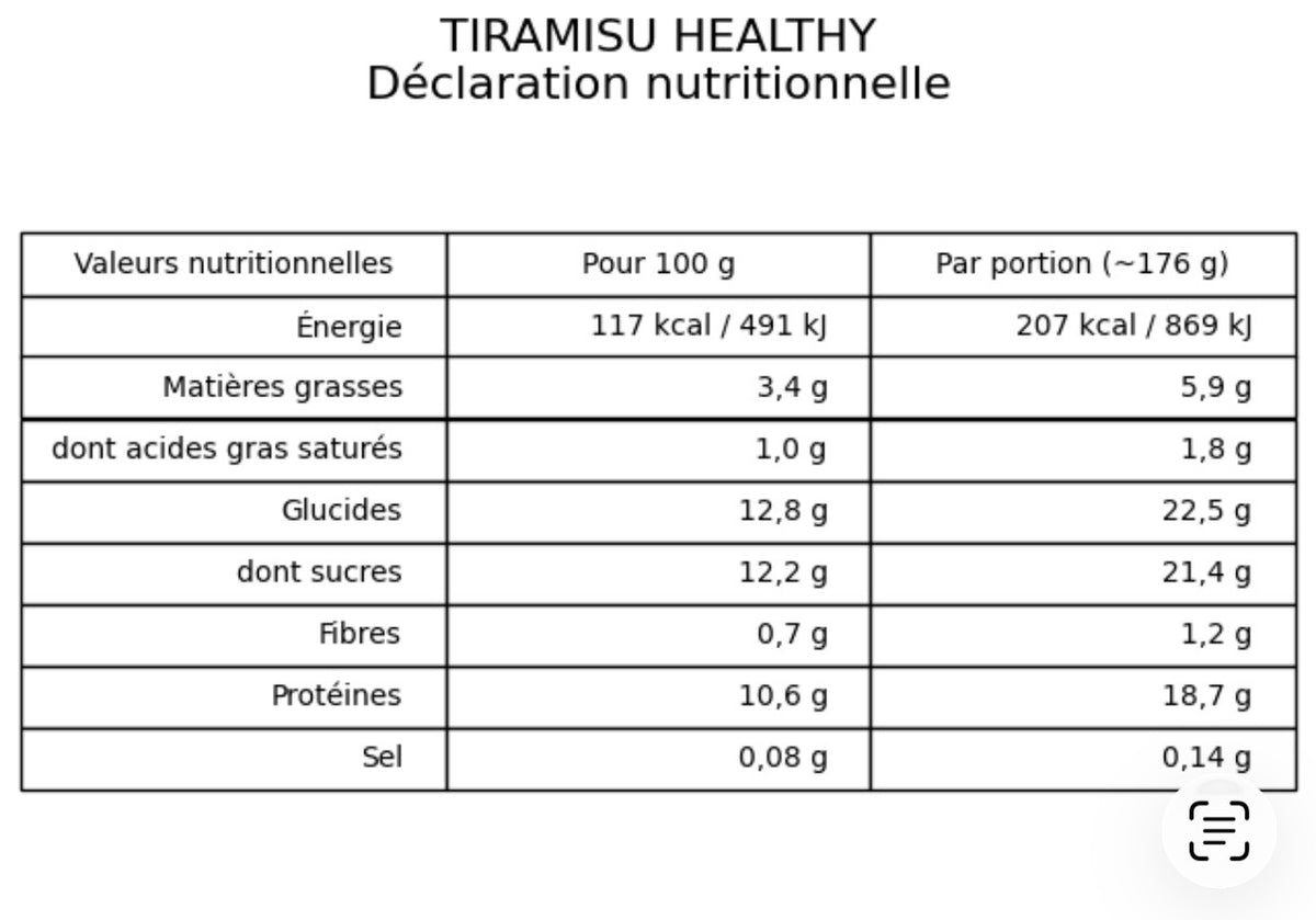 Tiramisu Healthy