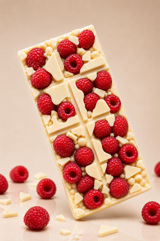 Tablette Choco blanc framboise